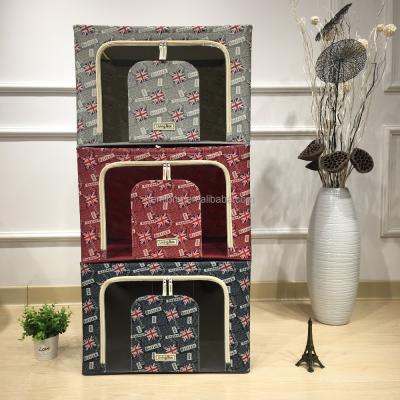 China Hottest Design Universal Foldable Fabric Storage Cube Box Viable for sale