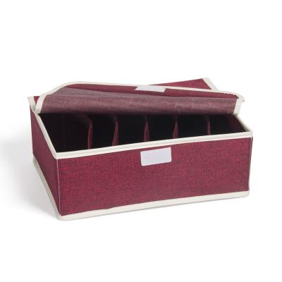 China Casual Bra Organizer Storage Box Four Colors Drawer Closet Organizers Boxes For Underwear Socks for sale