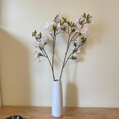 China Wedding Cherry Blossom Customized Colors White Quality 24 Cherry Blossoms Artificial Flowers Home Decoration Pink Chef for sale