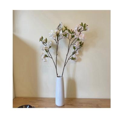 China Wedding Home Decoration Artificial Touch 24 Head Cherry Blossoms Artificial Flower For Real Wedding Party Decoration for sale