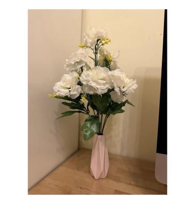 China Wedding Sill Modern Home Trim Window Decoration Artificial Silk Carnation Real Pretend Flower For Mother's Day for sale