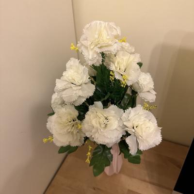 China Wedding Home Decoration Factory Price Artificial Carnation Long Stem Bouquet Artificial Flowers For Gift Packing for sale