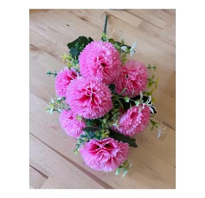 China Wedding Home Custom Silk Flower Head Decoration Artificial Flower OEM Decoration Lilac Ball In Stage Decoration for sale