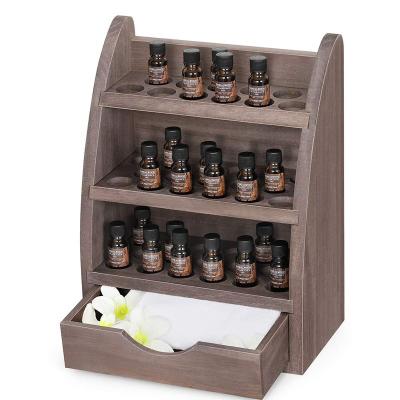 China Europe Essential Oils Rack Wooden Nail Polish Storage Organizer for sale