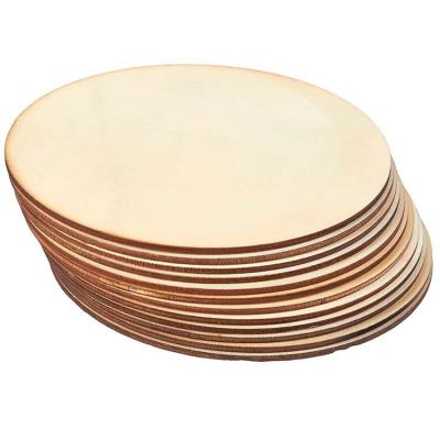 China Europe Unfinished Wooden Circle - 12-Pack Natural Rustic Wooden Round Cutout for Home Decor, DIY Craft Supplies, 6 in. of diameter for sale