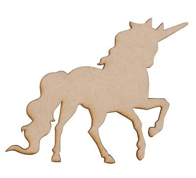 China Europe Wooden Cutouts - 24-Pack Unfinished Wooden Cutouts, 4 Unicorns and Rainbow Shapes for DIY Arts and Crafts Projects, Decorations, O for sale