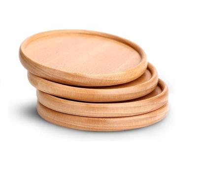 China Europe coasters for drinks set of 4, natural non slip wooden coasters, perfect housewarming gift for sale