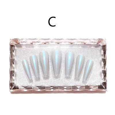 China Disposable Luxury Gift Transparent Box Customized Type Custom Plastic Art Logo Storage Surface Packing Finish Press On Nail Pack Box for sale