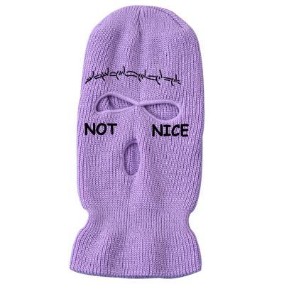 China COMMON 2021 falls/new winter three-hole hat ski mask quality jacquard beanie for sale