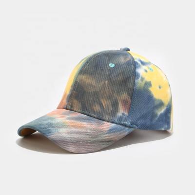 China 2020 NEW COMMON Design Tie Dye Sports Cover Sports Running Hat Baseball Cap Hat for sale