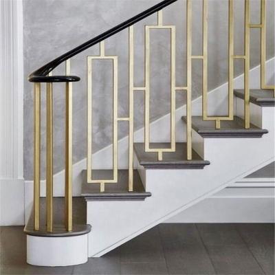 China PVD Plating Customized Foot Rail Stainless Steel Pipe Design Mirror Enclosure Gold Or Brushed Surface for sale