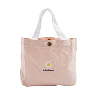 China Cotton Handled Tote Gift Bags Custom Wholesale Logo Printed Cotton Bags Convenient for sale