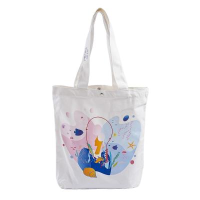 China Promotional Custom Print Cotton Tote Bag Eco Friendly Cotton Handled Canvas Bags for sale