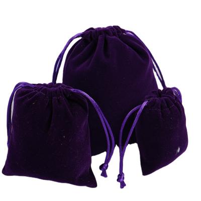 China Recyclable Custom Practical Durable Velvet Bag Pouch Dust Comfortable Fashion Velvet Bag for sale