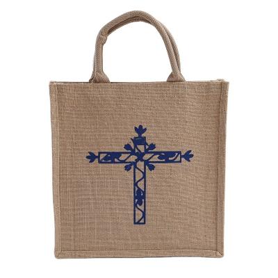 China Eco Friendly Natural Shopping Jute Bag Fashion Promotion Yellow Jute Shopping Bag for sale