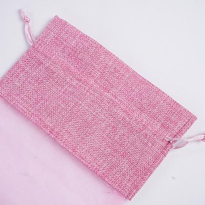 China Buying Small Jute Bags Custom Drawstrings New Design Transparent Durable Jute Bag for sale