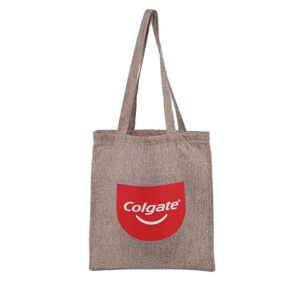 China Shopping Promotional Practical Custom Cotton Jute Shopping Bag Zipper Jute New Bag for sale