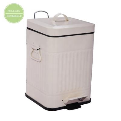 China Sustainable Foot Pedal Waste Bin Waste Bin Trash Can For Kitchen And Bathroom for sale