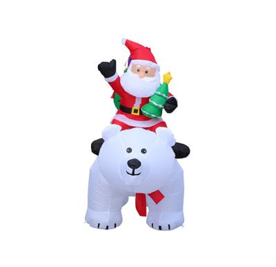 China Christamas Decoration Inflatable Santa Claus Decorations / Commercial Hot Sale Festival Inflatables LED Light Model Christmas for sale