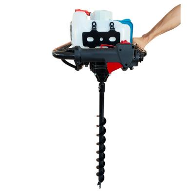 China 2-stroke Hot Sale 1.45KW Gasoline Engine 52CC Gasoline Engine Post Hole Excavator Electric Ground Drill Bit for sale