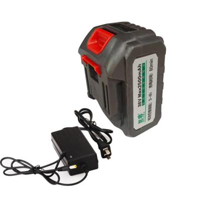 China 36V 2500mA 2500MA garden tools lithium battery and charger for sale