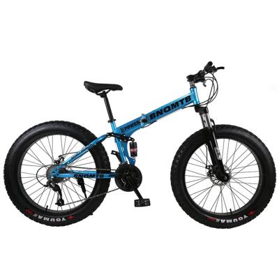 China Steel Customized Fat Bike Folding Mountain Snow Mtb Fork Fat Bike 26*4 Fat Tires Bicicletas Lightweight Aluminum Bicycle Full Suspension for sale