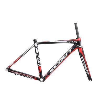 China 2022 wholesale aluminum sport bicicleta ciclo carbon fiber light weight XC bike frame 700C alloy bicycle frame for ROAD bicycles ready running for sale