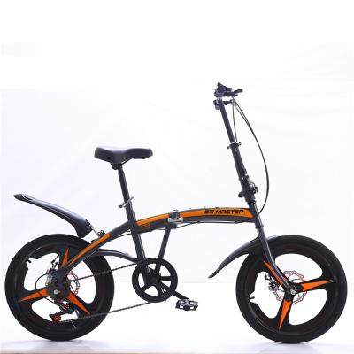 China Bicicleta steel ciclo adult city commute bicycle folding bike 20 inch 21-Speed ​​city bicycle for sale