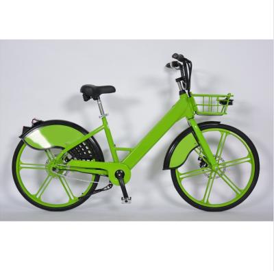 China LEADING Shared Bike Aluminum Manufacturer 26 Inch Alloy 5A Pedal Assist10AH Sharing Public Electric Bike Share City Electric Bicycle for sale