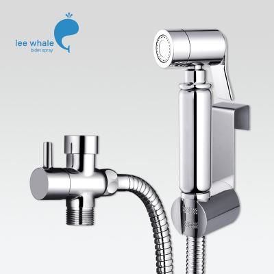 China Without Needle Self-Cleaning Bathroom Shattaf Sprayer Set With T-Adapter For Toliet for sale