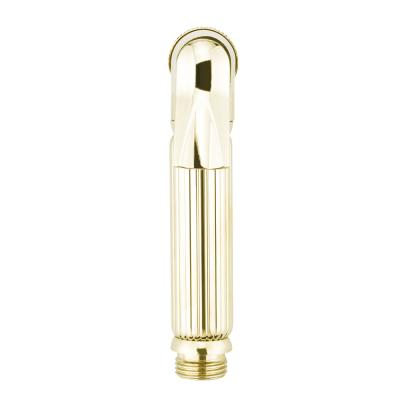 China Hot Selling Sefl-Cleaning Hot Selling Popular Interesting Golden Glossy Premium Brass Handheld Sprayer for sale