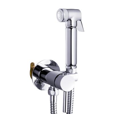 China Without Slide Bar Brass Faucet Mixer With Brass Bidet Sprayer Popular Durable for sale