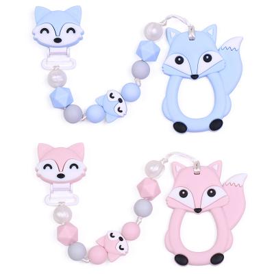 China Food Grade Non-Toxic Non-Toxic Silicone Teething Teether Bulk Teether Rubber Loose Bead BPA Free For Baby for sale