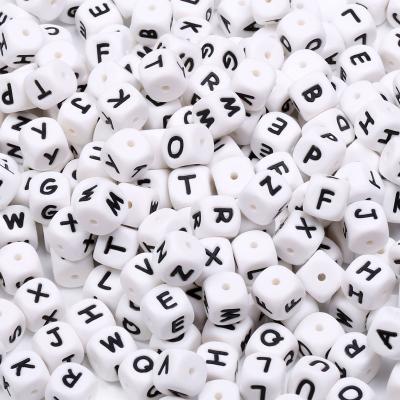 China Custom Non-Toxic Non-Toxic Silicone Teeth Beads, Baby Teething Alphabet Letter Bead Wholesale for sale