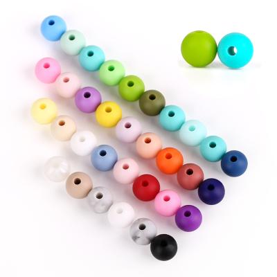 China Wholesale Baby Non-Toxic Non-Toxic Teether Teether Bpa Free Food Grade Bulk Silicone Soft Bead for sale