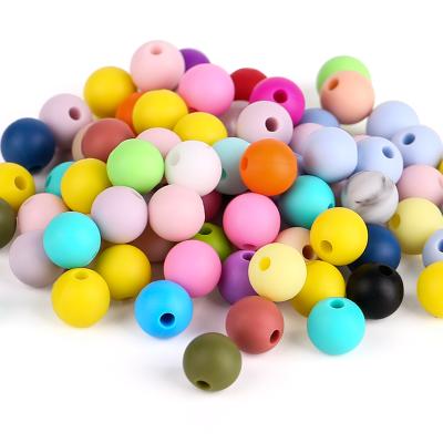 China Wholesale Food Grade Non-Toxic Non-Toxic Silicone Teething Beads Bulk Silicone Teething Beads for sale