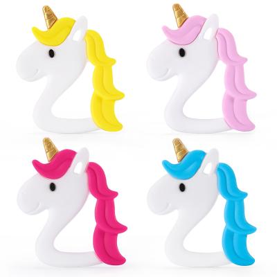 China Kean Wholesale Free Sample Soft non-toxic toys baby's chew Bpa non-toxic Unicorn Silicon Free Teether for sale