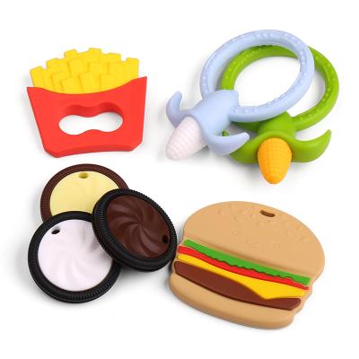 China Custom Logo Liquid Silicone Non-Toxic Teether Non-Toxic Personalized Food Safe Grade for sale