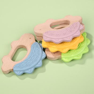 China Safe for Baby Teething Safe for Bunny Chewing Baby Hamster Sheep Fruit Mushroom Silicone Mushroom Teether Teether for sale