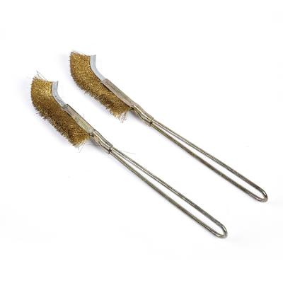 China Round Tube Wire Brush Professional Handware Stainless Steel Long Handle for sale