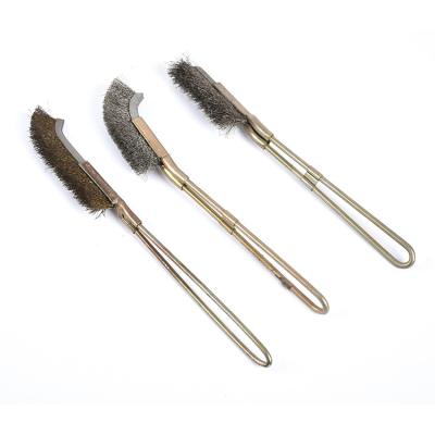 China Handware Small Rust Removal Brass High Quality Copper Wire Wire Brush for sale