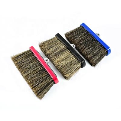 China Car Wash Soft 100% Natural Pig Bristle Cleaning Brush Detail Car Dust Brush for sale