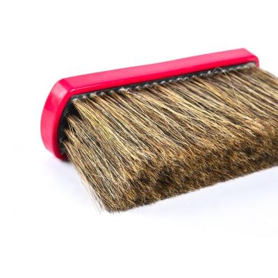 China Soft Car Wash Pig Bristle Car Brush With Water Flow Through Netting for sale