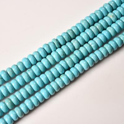 China DIY Necklace Bracelet Making Strand 2x4mm Rondelle Stone Beads Natural Howlite Turquoise Gemstone Heishi Bead DIY Necklace Loose Natural Abacus Stone Beads B-219-26 for sale