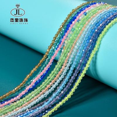 China DIY Necklace Bracelet Making Strand New Arrival Faceted Cat Eye Gemstone Beads for Jewelry Making Bracelets Necklace Round Small Cut Cat Eye Beads Strands B-266 for sale