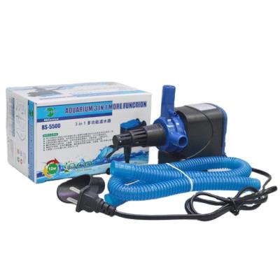 China RS Aquarium Filter Compressor Aquarium Water Pump Aquarium Circulating Water SpraySubmersible Purifier Viable Filter RS-5500 RS-6500 for sale