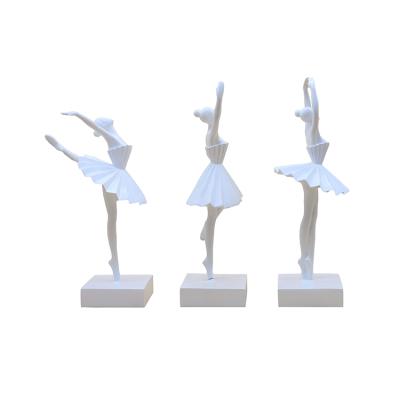 China Europe Art Decoration Dancer Resin Statue, resin miniature for decoration in Nordic style for sale