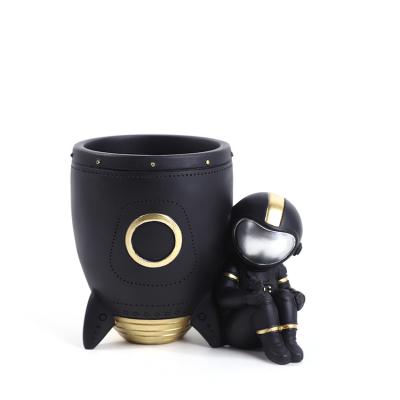 China Desktop Handmade Pencil Customized Pen Holder Cup Black Penholder for Office or School for sale