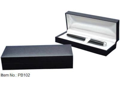 China Plastic Pen Boxes wrapped in Leatherette paper for sale