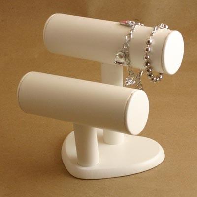 China Jewelry 2 Bangle or Watch or Bracelet Display Stand on T bar for sale